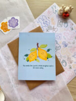 Lemony-life with you appreciation card
