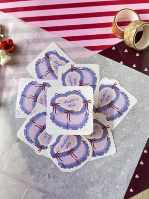 manifest it baby cake sticker
